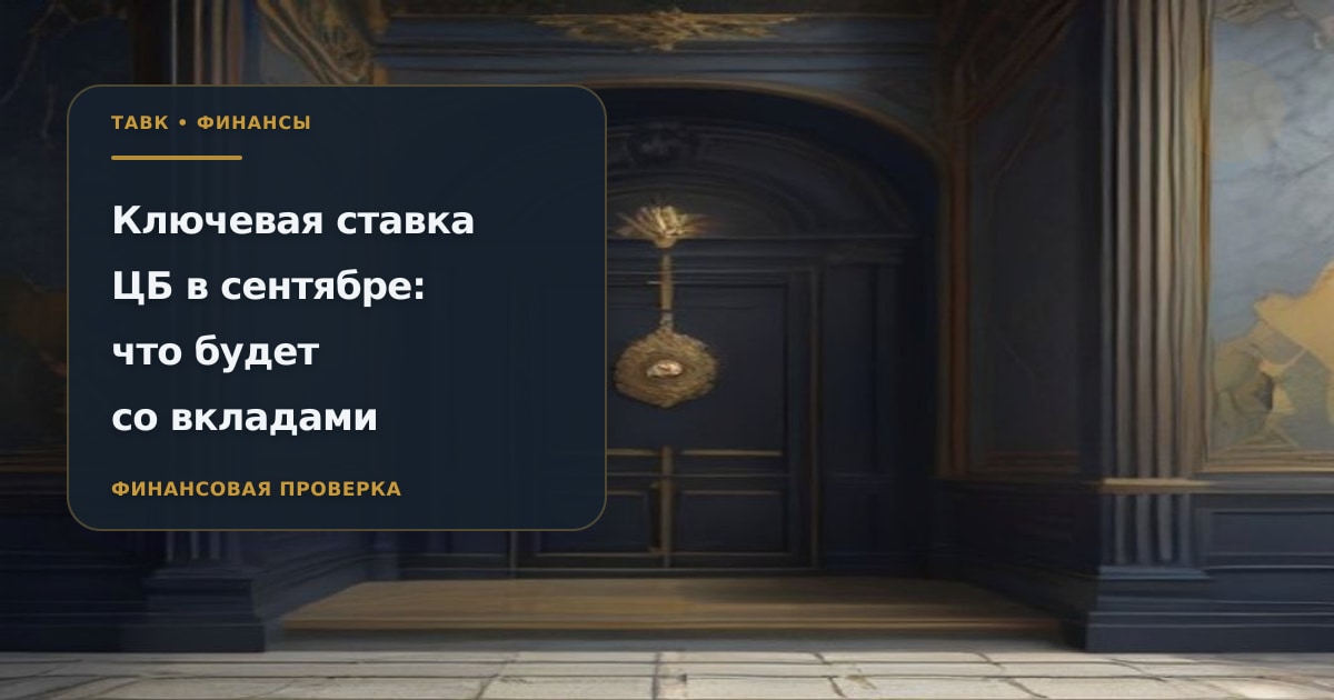 Влияние ключевой ставки ЦБ РФ на доходность рублевых вкладов в сентябре 2026 года