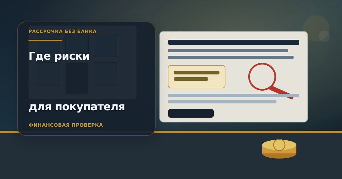 Жилой дом после сдачи и профили рисков договора рассрочки от застройщика на светлом столе