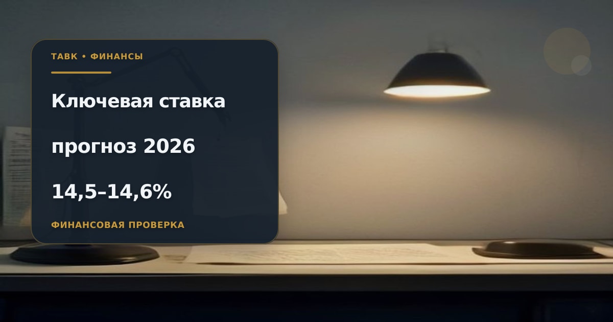 Иллюстрация к статье «Прогноз ключевой ставки ЦБ на 2026: 14,5–14,6%»