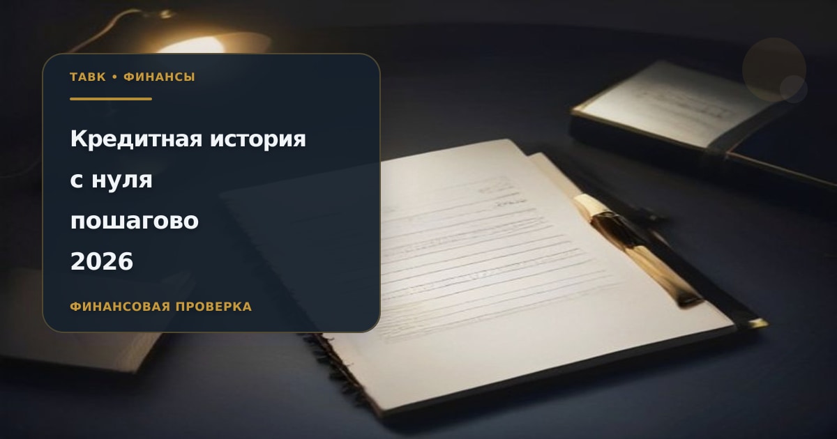 Иллюстрация к статье «Как оформить кредитную историю с нуля в 2026 году»