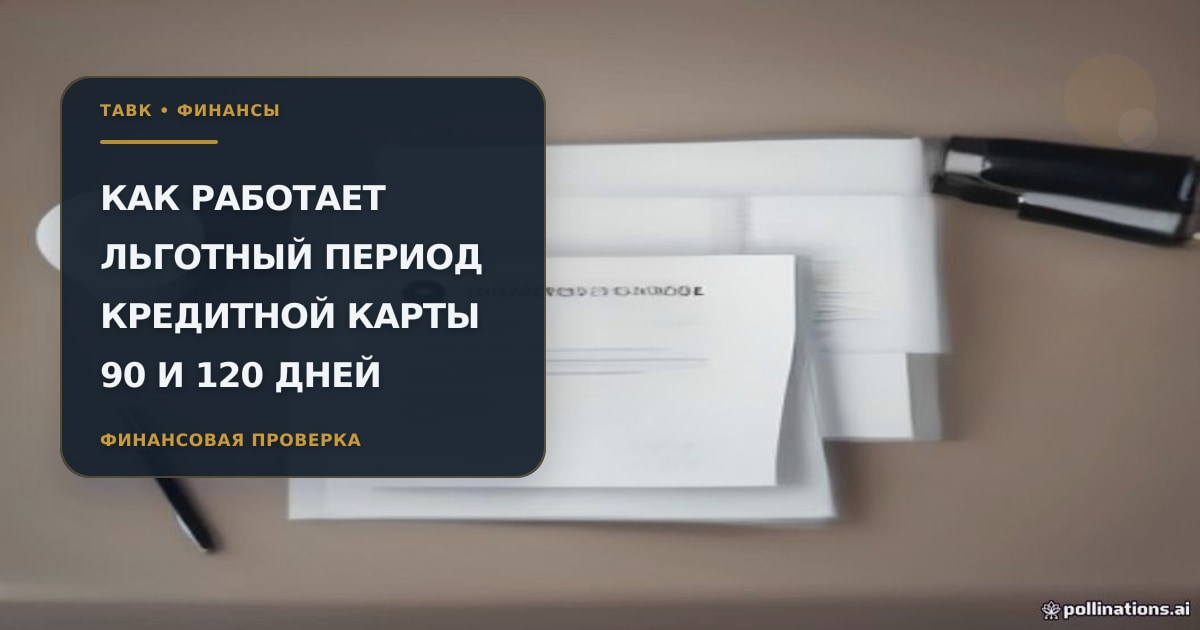 Иллюстрация к статье о льготном периоде кредитной карты 90 и 120 дней