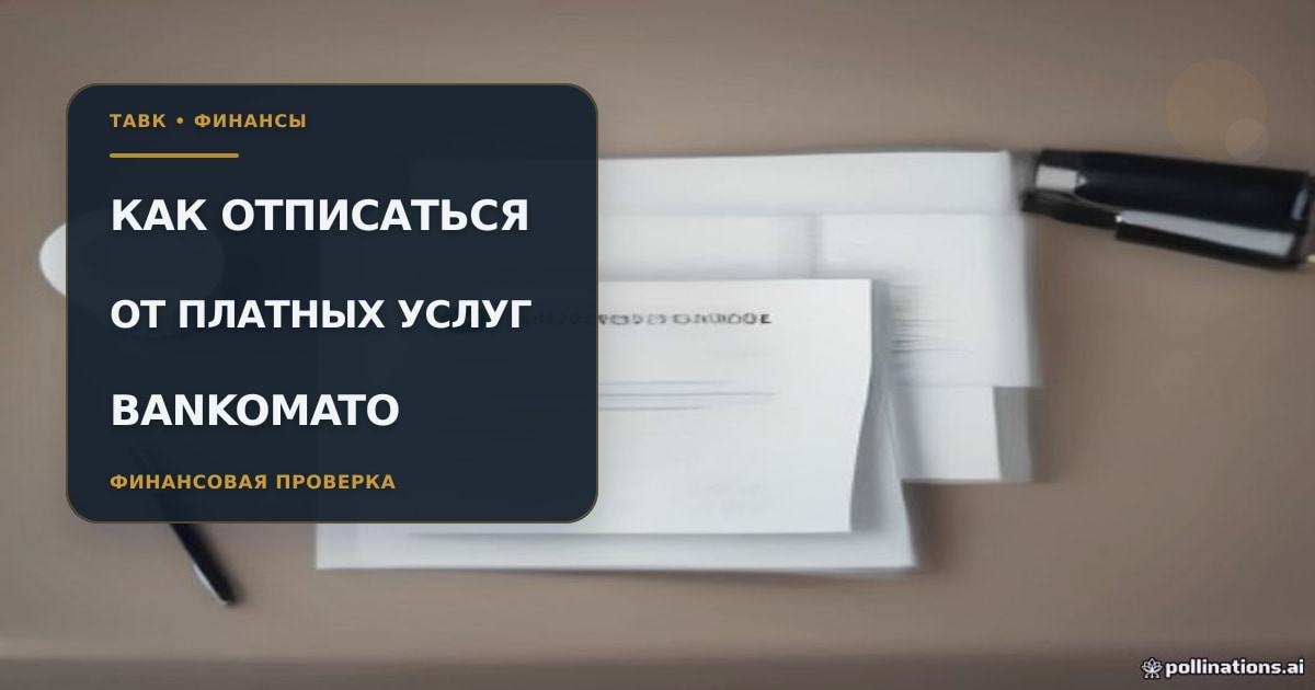 Отключение платных подписок сервиса Bankomato — пошаговая инструкция на сайте Тавк