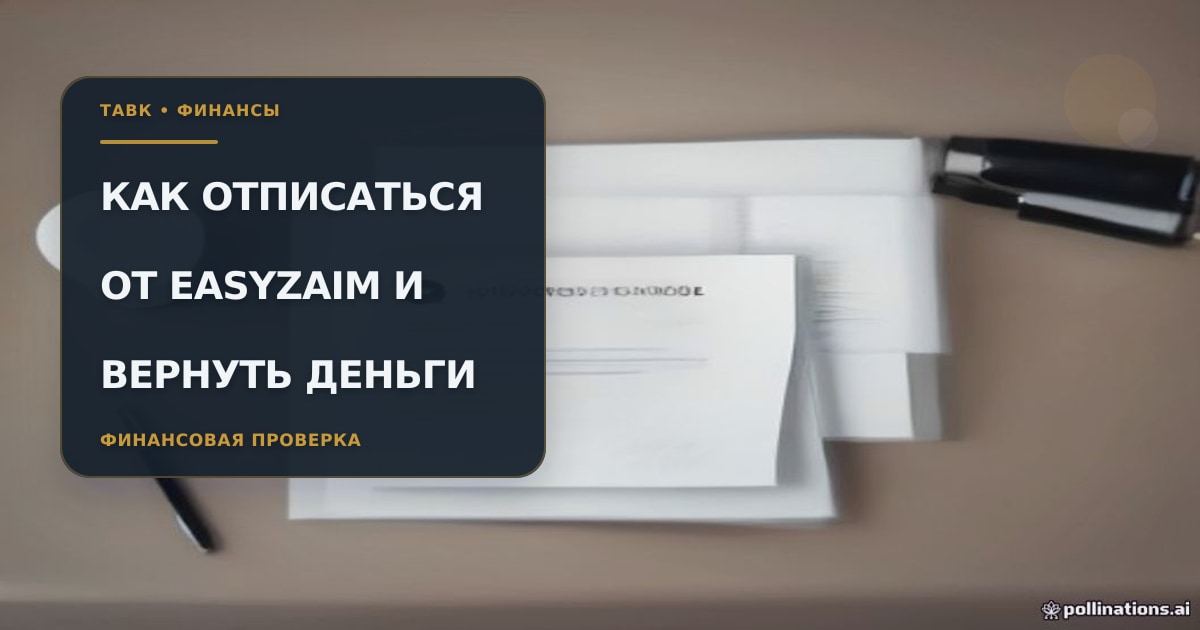 Иллюстрация к статье «Как отписаться от платных услуг Easyzaim (Easy Money)»