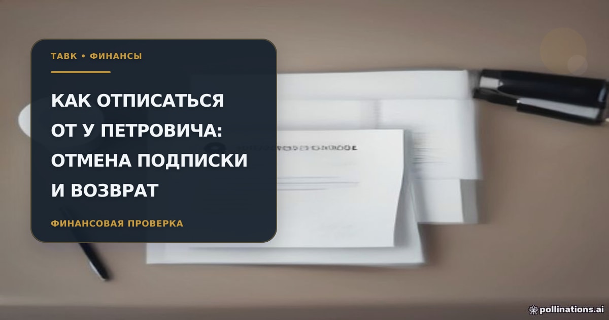 Иллюстрация к статье «Как отписаться от платных услуг У Петровича (займы)»