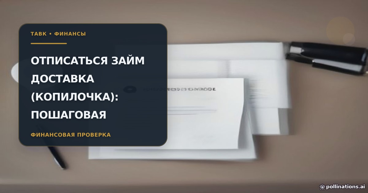 Форма отписки от платных услуг Займ Доставка (Копилочка)