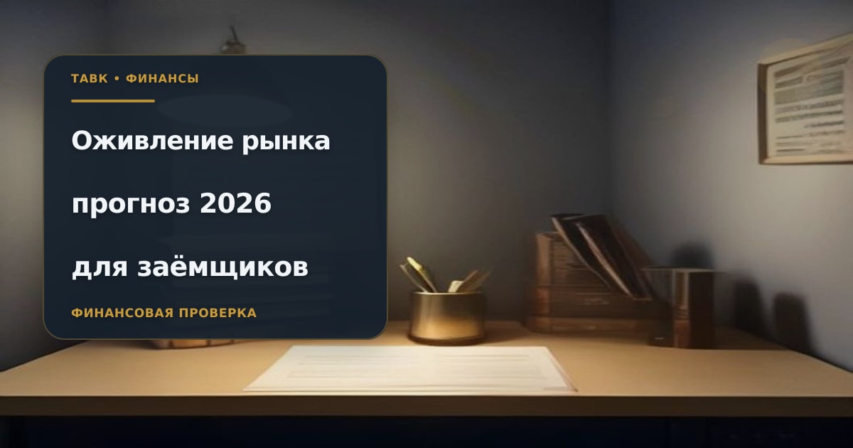 Иллюстрация к статье «Ожидания оживления рынка 2026: прогноз для заёмщиков»