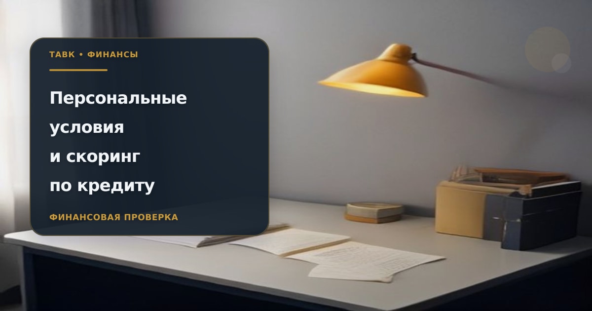 Иллюстрация к статье «Персональные условия по кредиту: как работает скоринг»