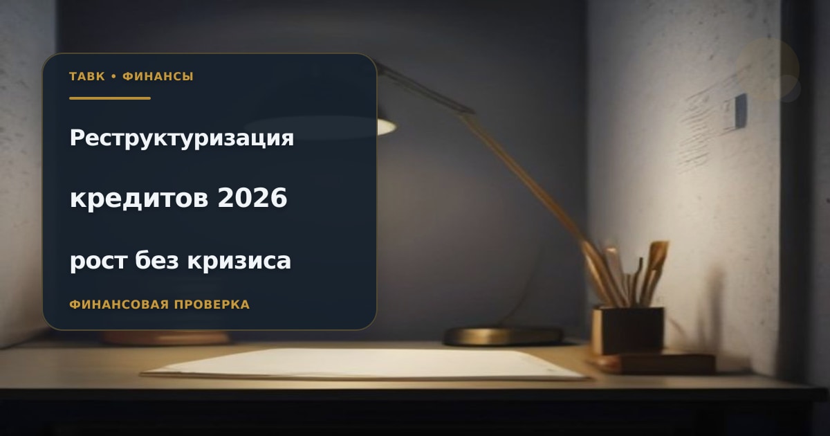 Иллюстрация к статье «Реструктуризация кредитов 2026: рост без кризиса»