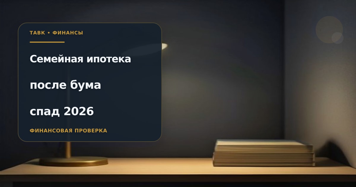 Иллюстрация к статье «Семейная ипотека после бума 2026»