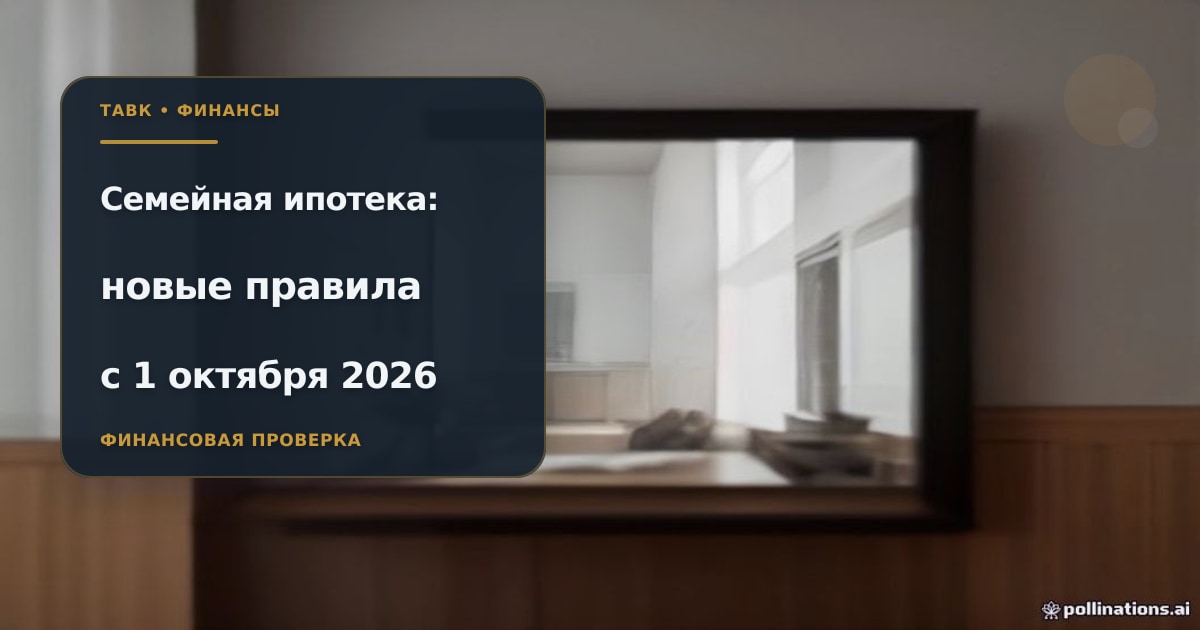Иллюстрация к статье «Семейная ипотека с 1 октября 2026: новые правила, ставки по числу детей и лимиты»