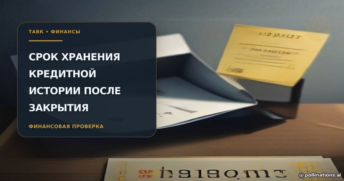 Отчет бюро кредитных историй, закрытый кредитный договор и календарь сроков хранения