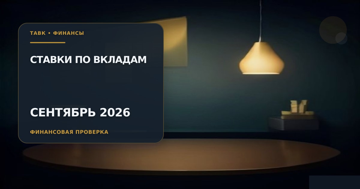 Иллюстрация к статье «Ставки по вкладам в сентябре 2026 года: как выбрать депозит»